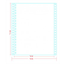 9-1/2 x 11" Braille Paper, GBC Punched