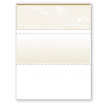 Blank Laser Top Check Paper, Gold, Item #04505