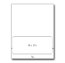Integrated Label Form, 1 Label 8 x 3-1/2" on the Bottom