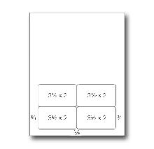 Integrated Label Form, 4 Labels 3-1/2" x 2 on the Bottom