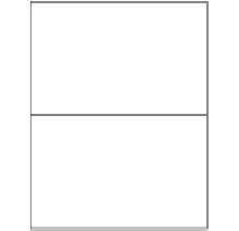 8.5" x  5.5" Label          Standard Matte White, 100 Sheets (200 labels) 