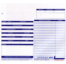 10 x 8-1/2" 5 Part Continuous Generic Invoice 