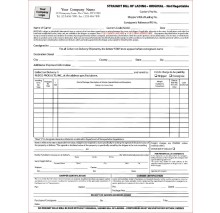 Straight Bill of Lading, With Numbering Item #7511