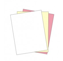 8-1/2 x 11" Laser Carbonless 3 Part Paper, Straight, item #5909S
