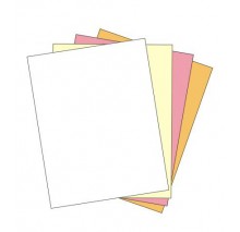 8-1/2 x 11" Laser Carbonless 4 Part Straight Paper, item #5925