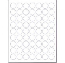 1", 63 Up  Labels                 Standard Matte White, 100 Sheets  (6,300 labels)