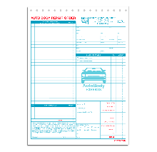 Auto Body Repair Order Forms, Item #6597
