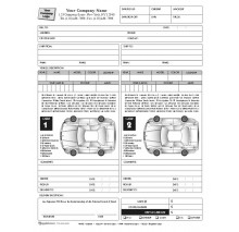 Auto Condition Form with 2 Cars, Item #7603