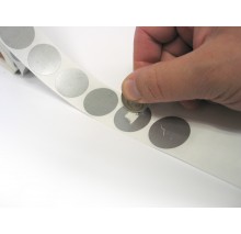 1" Round Silver Scratch Off Labels Stickers