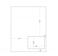 Integrated Label Form 1 Label  4 x 3 Right