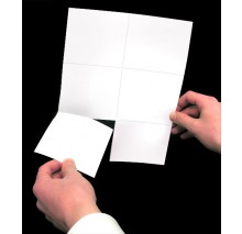 8-1/2x11" Laser cards, 4.25 x 3.66" White