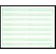 11x8-1/2", 1/2" Green Bar Paper, 20#