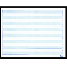 11x8-1/2", 1/2" Blue Bar Paper, 20#