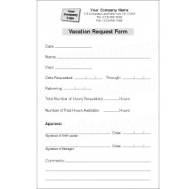 Vacation Request Form, Item #6700