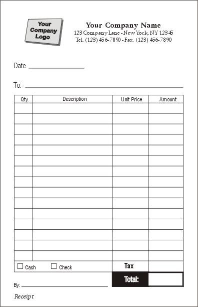 Multi Receipt Form, Item #5970 - Receipt Forms - Standard Forms