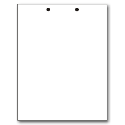 8-1/2"x11" 2 Holes on Top 