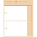 8-1/2 x 11" 20# Perforated Paper, 1 Horizontal Perforation at 5-1/2"