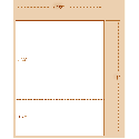 8-1/2 x 11" 20# Perforated Paper, 1 perf @ 3-1/2" from bottom