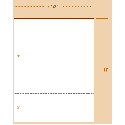 8-1/2 x 11" 20# Perforated Paper, 1 Horz. perf @ 3" from bottom