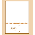 8-1/2 x 11" 24# Perforated Paper, 1 Horizontal Perforation at 3-3/4