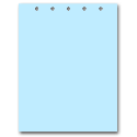 Blue Paper With 5 Holes on Top