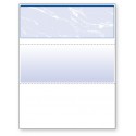 Blank Laser Top Check Paper, Blue, Item #04501