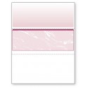 Blank Laser Middle Check Paper, Burgundy, Item #05411