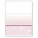 Blank Laser Bottom Check Paper, Burgundy, Item #04519