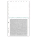 8-1/2" x 14" Laser cut sheet, Un-even C Fold with Return Envelope, Item #1650 
