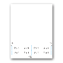 Integrated Label Form, 8 Labels 2" x 1" on the Bottom