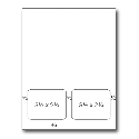 Integrated Label Form, 2 Labels 3-1/2" x 2-3/4" on the Bottom