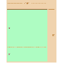 8-1/2 x 11 Green 20# Paper 1 Horz. Perf. 3"
