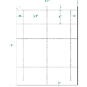 8-1/2x11" Laser cards, 3.3x2" White