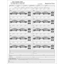 Vehicle Inspection Form with 10 Cars, Item #7510