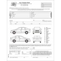 Auto Condition Report Form with Terms on back, Item #7563