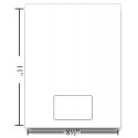 1 Integrated Card, With 2 Mil Backer, 3-3/8" x 2-1/8", on the Center