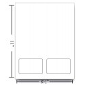 Integrated Cards, 2 Cards 3-3/8" x 2-1/8, with 2 mil back lamination