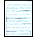 8-1/2 X 11, 1/2" Blue Bar Paper, 20#