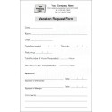 Vacation Request Form, Item #6700