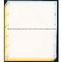 9-1/2 x 5-1/2" Continuous Paper, Color, 4 Part, Side Perfs