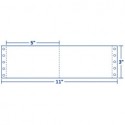 Blank Continuous Index Cards, 5x3" 2 Wide 