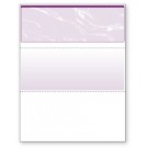 Blank Laser Top Check Paper, Purple, Item #04507