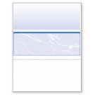 Blank Laser Middle Check Paper, Blue, Item #04509