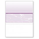 Blank Laser Middle Check Paper, Purple, Item #04515