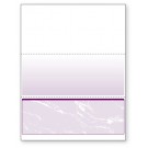Blank Laser Bottom Check Paper, Purple, Item #04523