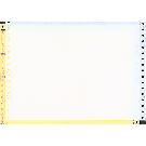 9-1/2 x 7" Continuous Paper,  White/Canary, 2 Part, Side Perfs