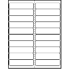 4" x 1" Label               Standard Matte White, 100 Sheets (2,000 labels) 