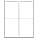 4" x 5"  Label              Standard Matte White, 100 Sheets (400 labels) 