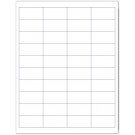 2" x 1" Label            Standard Matte White, 100 Sheets (4,000 labels) 