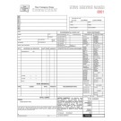 HVAC Portrait Order Form with #,  Item #55602